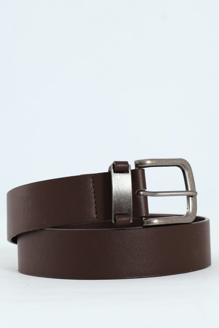 Metal Loop Belt - Chocolate