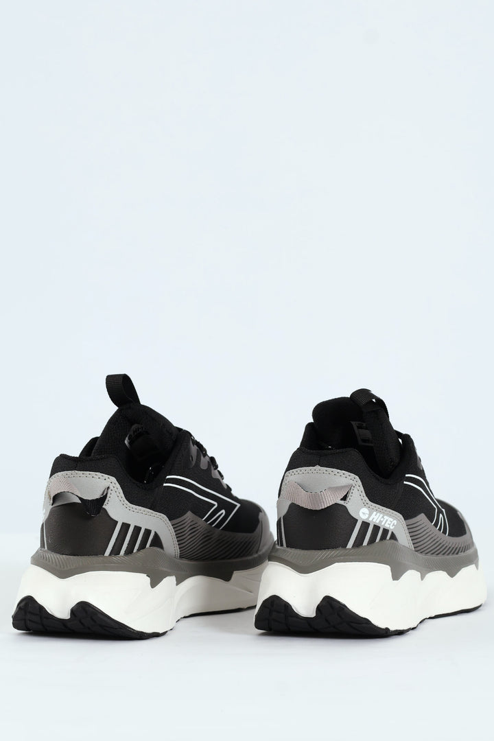 Komodo Lace Up Trainer - Black