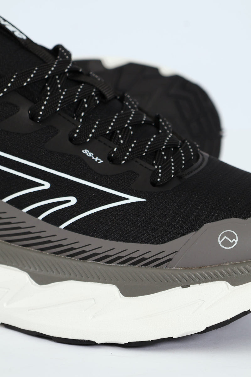 Komodo Lace Up Trainer - Black