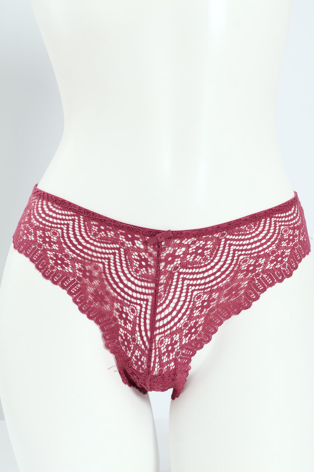 3 Pack Lace Brazilian Panties - Sage/Stone/Rose