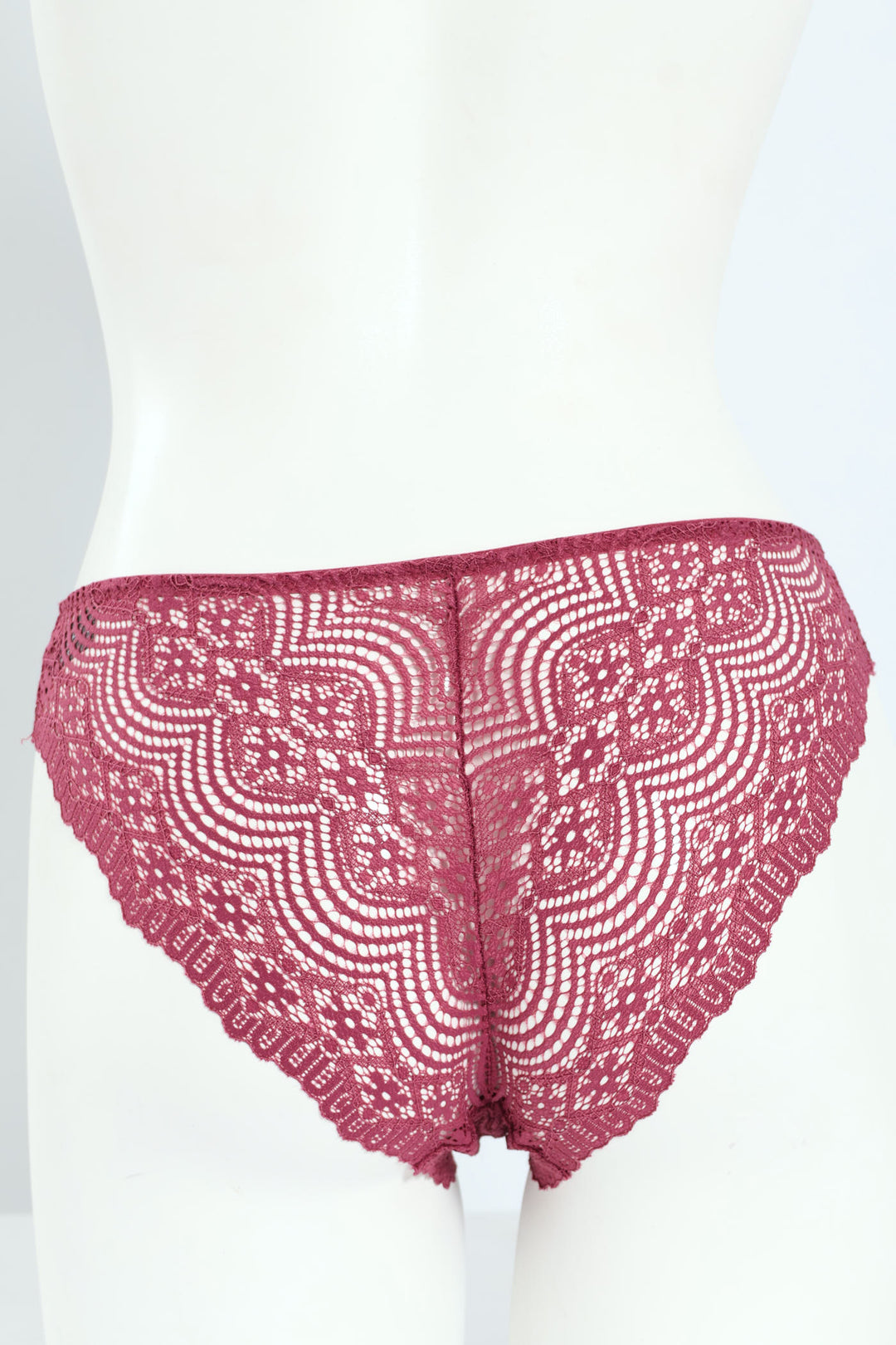 3 Pack Lace Brazilian Panties - Sage/Stone/Rose