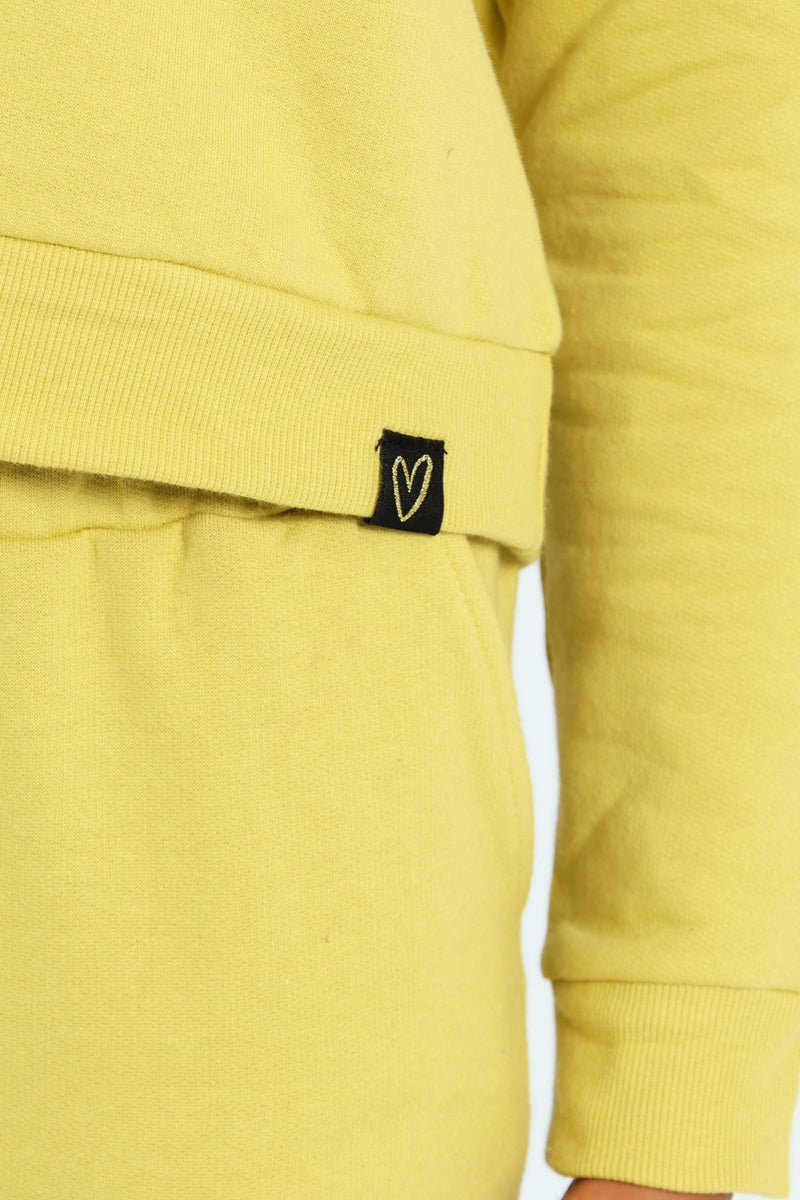 Girls Fleece Top - Lime