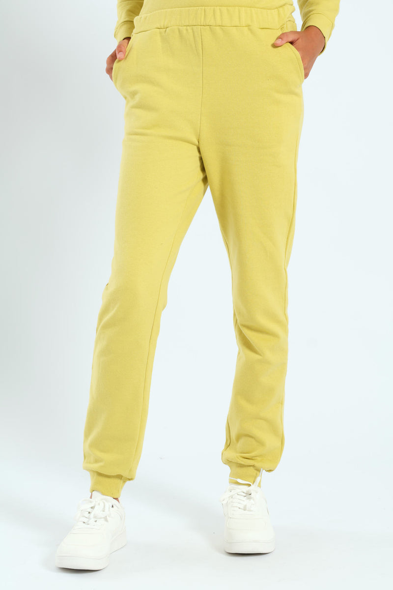 Girls Fleece Jogger - Lime
