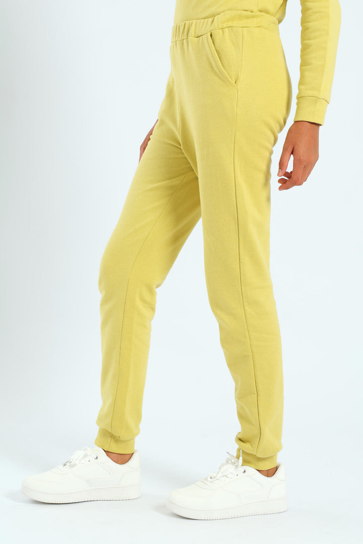 Girls Fleece Jogger - Lime