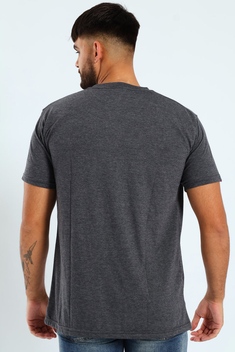 Never Out Tee - Charcoal Melange