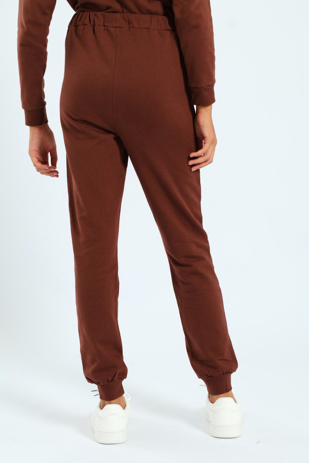 Girls Fleece Jogger - Brown