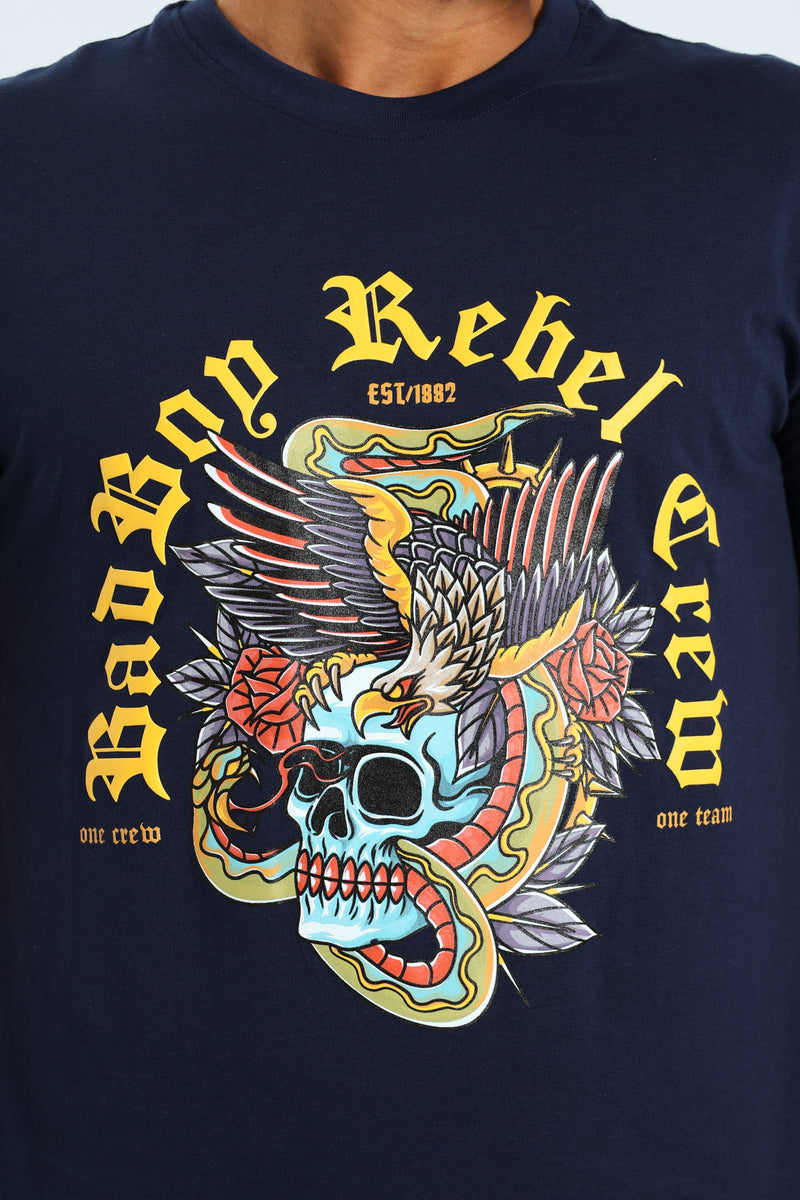 Rebel Tee - Navy