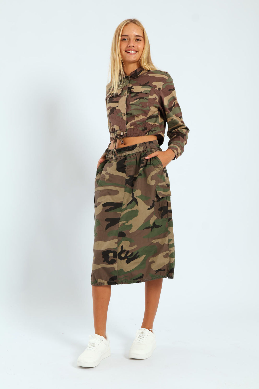 Girls Camo Fashion Jacket - Camo
