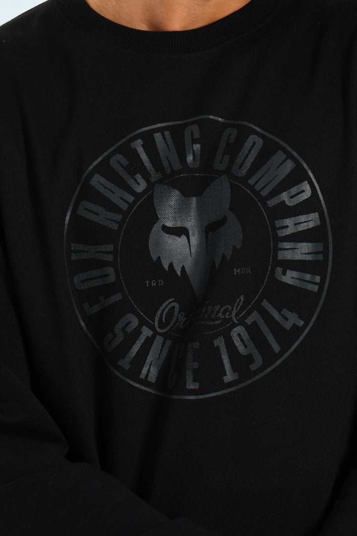 Emblem Crew Top - Black