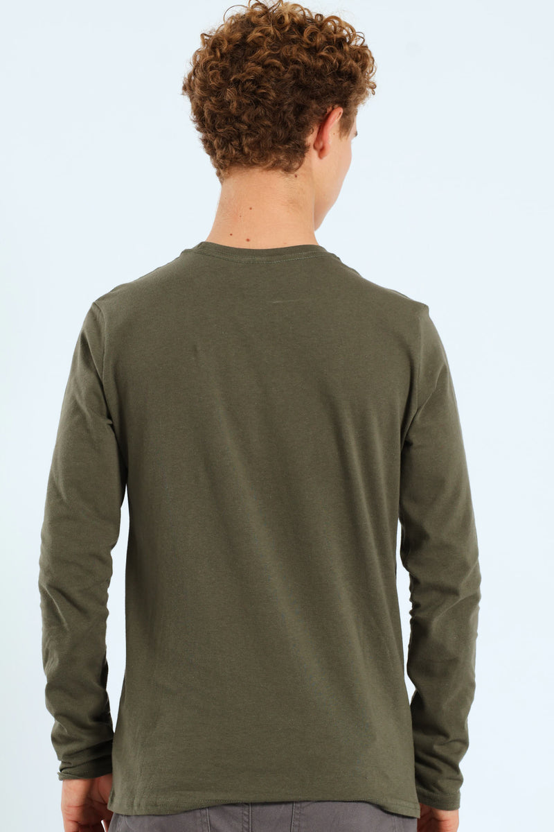 Boys Foil Gamer Long Sleeve Tee - Fatigue