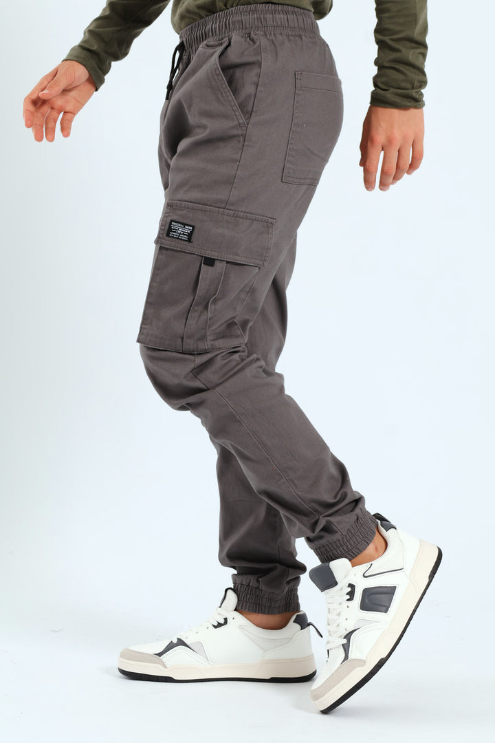 Boys Cargo Jogger - Charcoal