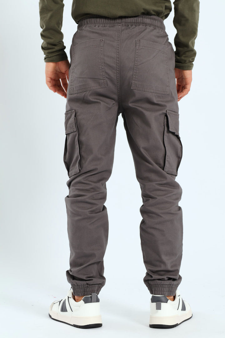 Boys Cargo Jogger - Charcoal