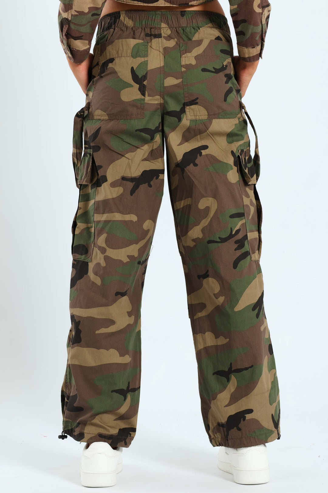 Girls Parachute Pants - Camo