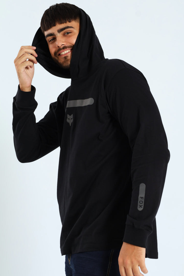 Transitional Hood Track Top - Black