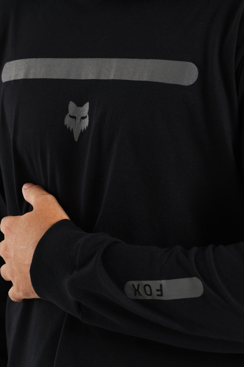 Transitional Hood Track Top - Black