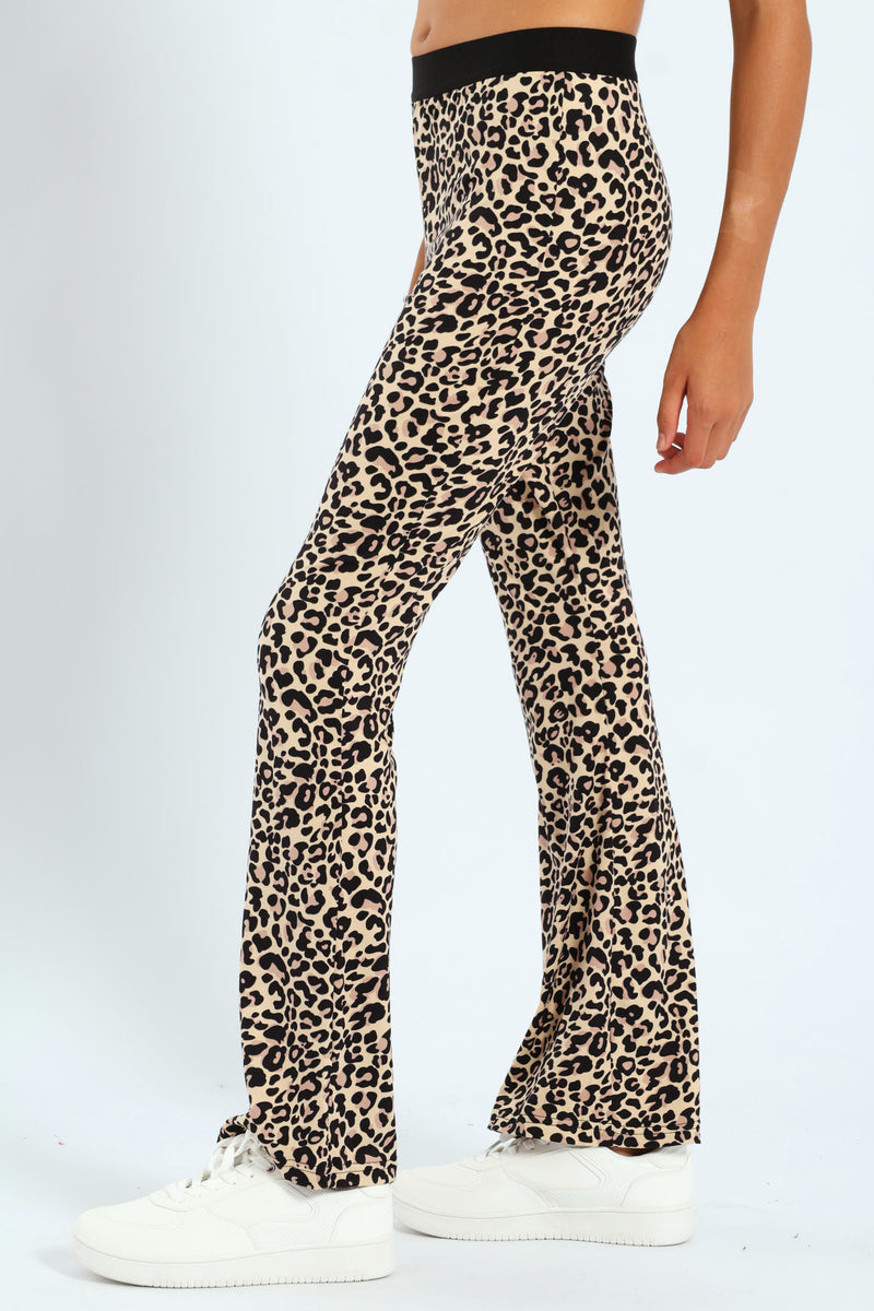 Girls Leopard Print Pants