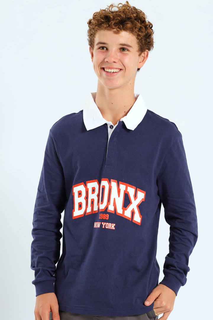 Boys Bronx Rugby Golfer - Navy