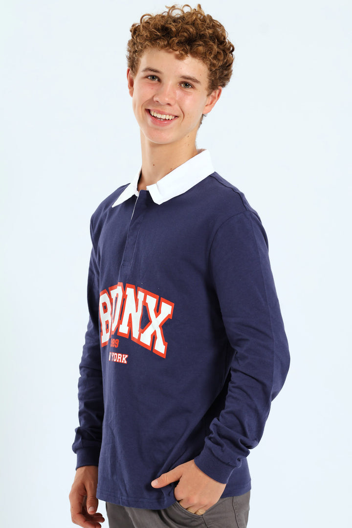 Boys Bronx Rugby Golfer - Navy