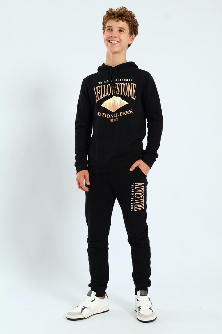 Boys Yellowstone Park Jogger - Black