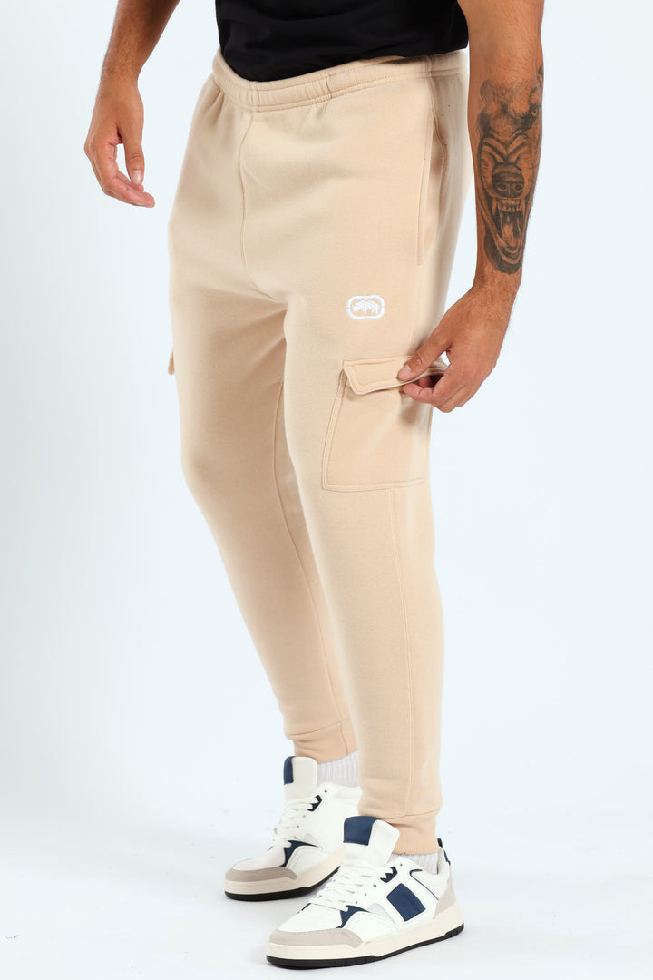 Fleece Cargo Jogger - Stone