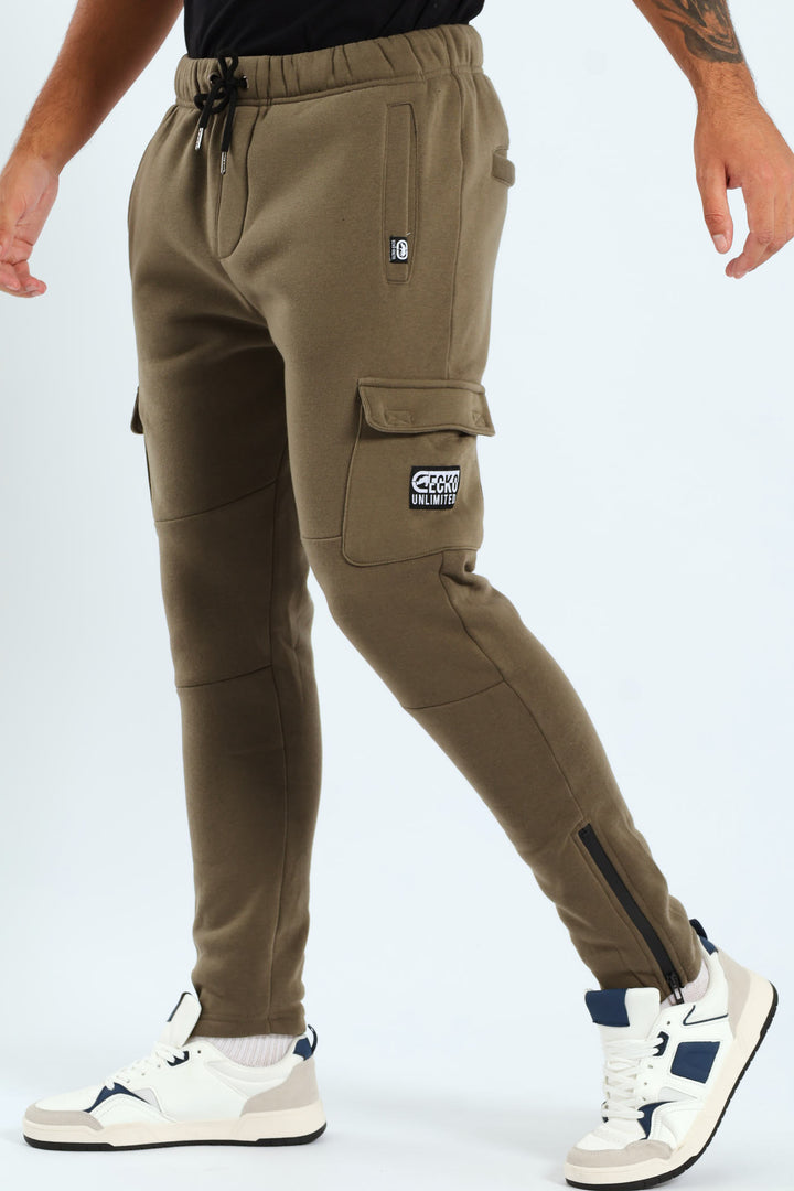 Patch Fleece Joggrer - Olive