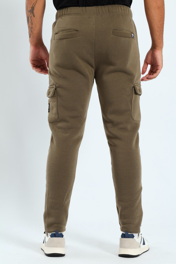 Patch Fleece Joggrer - Olive