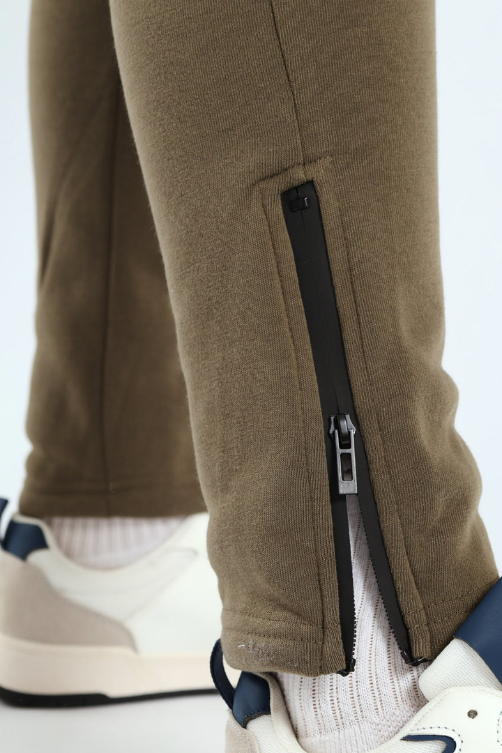 Patch Fleece Joggrer - Olive