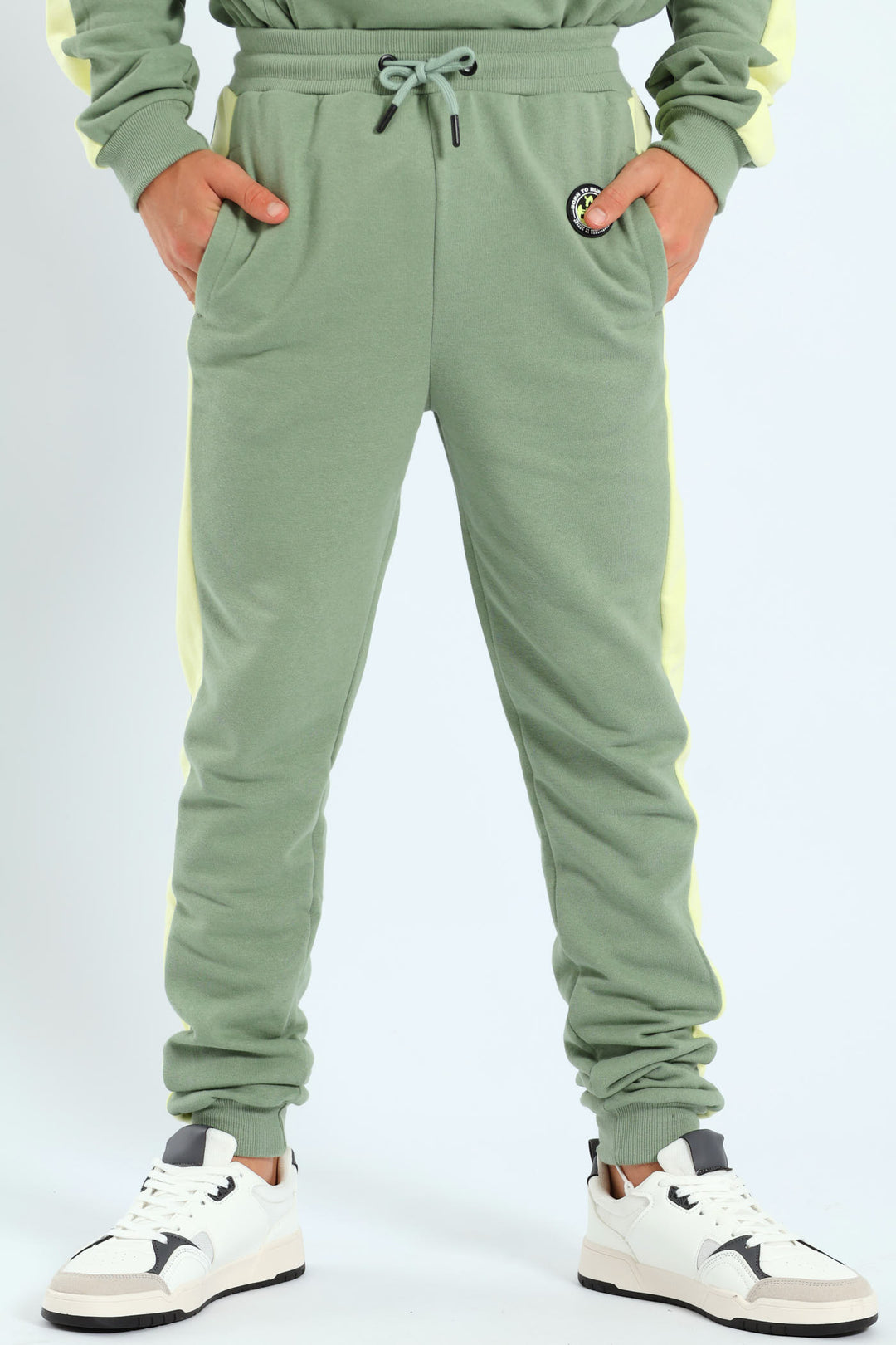 Boys Badge Jogger - Sage