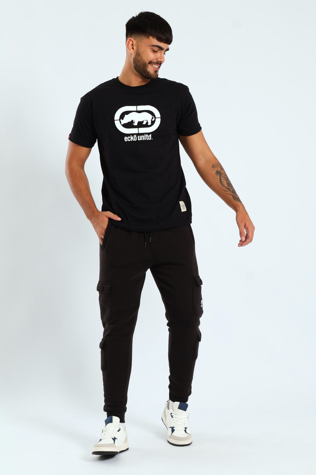 Patch Fleece Joggrer - Black