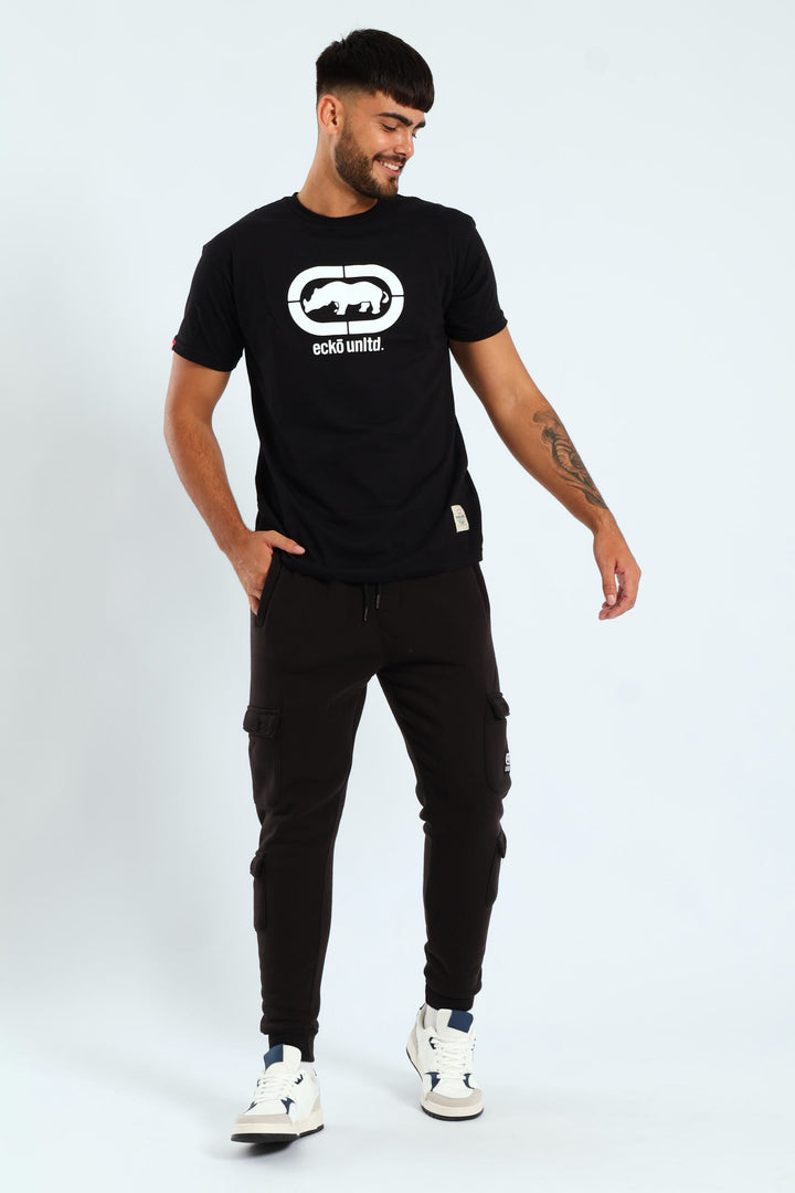 Patch Fleece Joggrer - Black