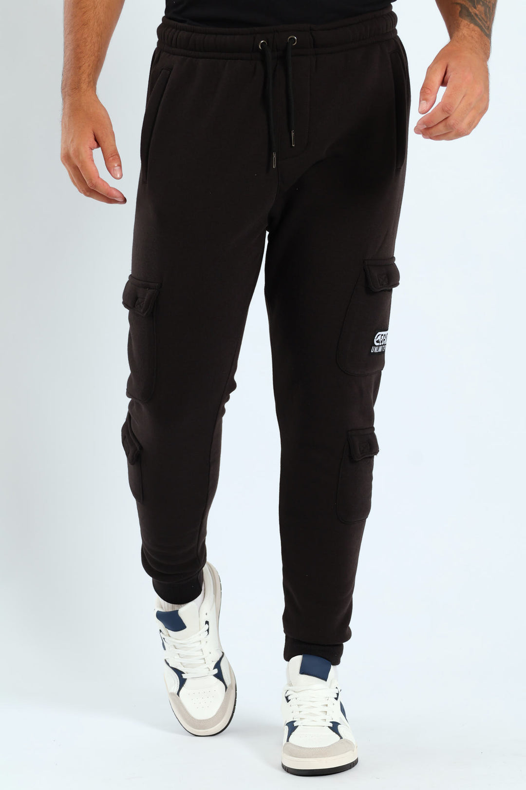 Patch Fleece Joggrer - Black