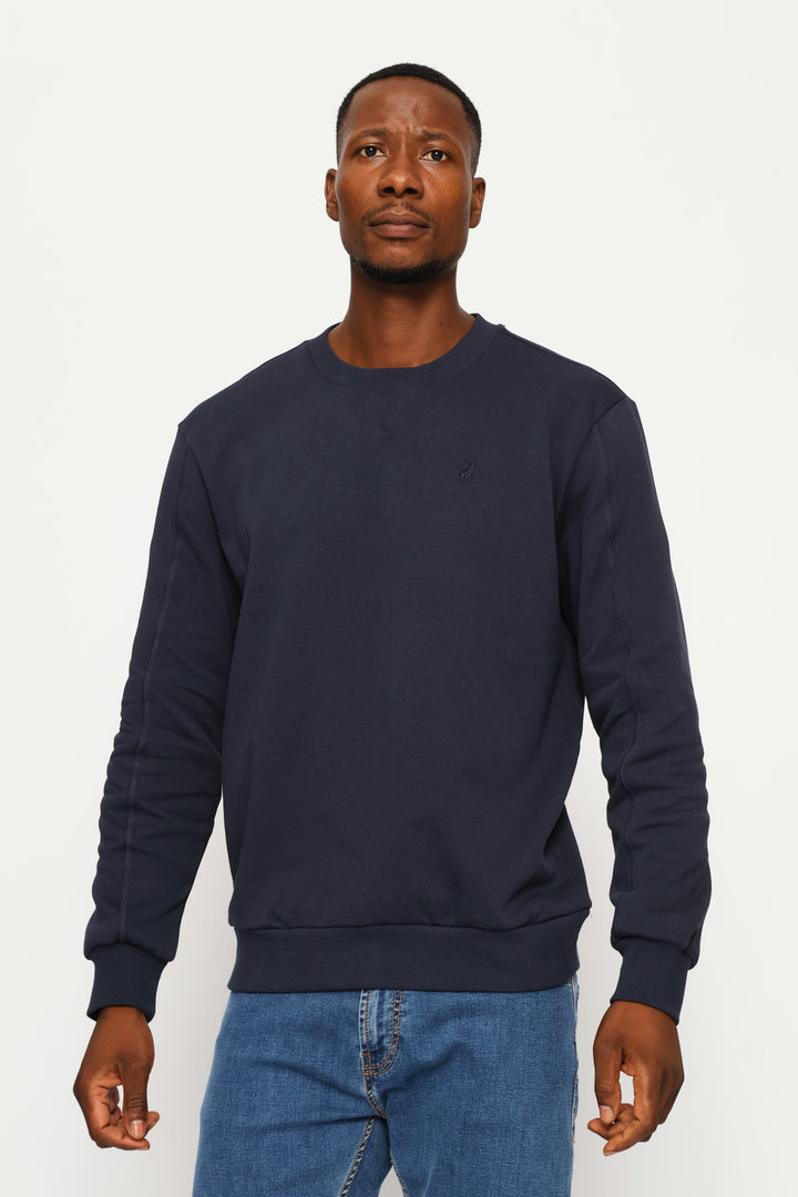 Aakil Crew Top - Navy