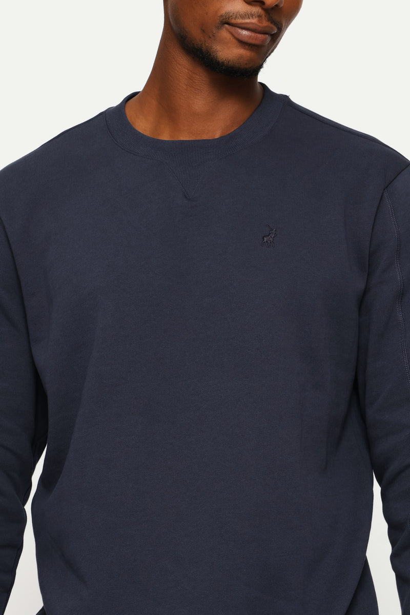 Aakil Crew Top - Navy