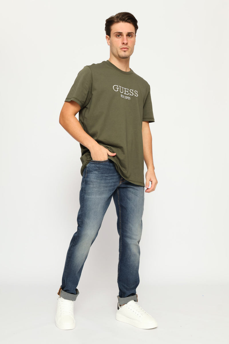 Embroidery Logo Tee - Olive
