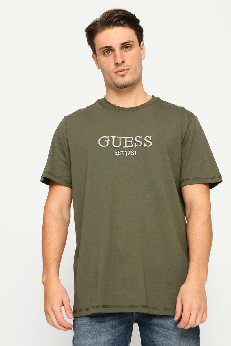 Embroidery Logo Tee - Olive