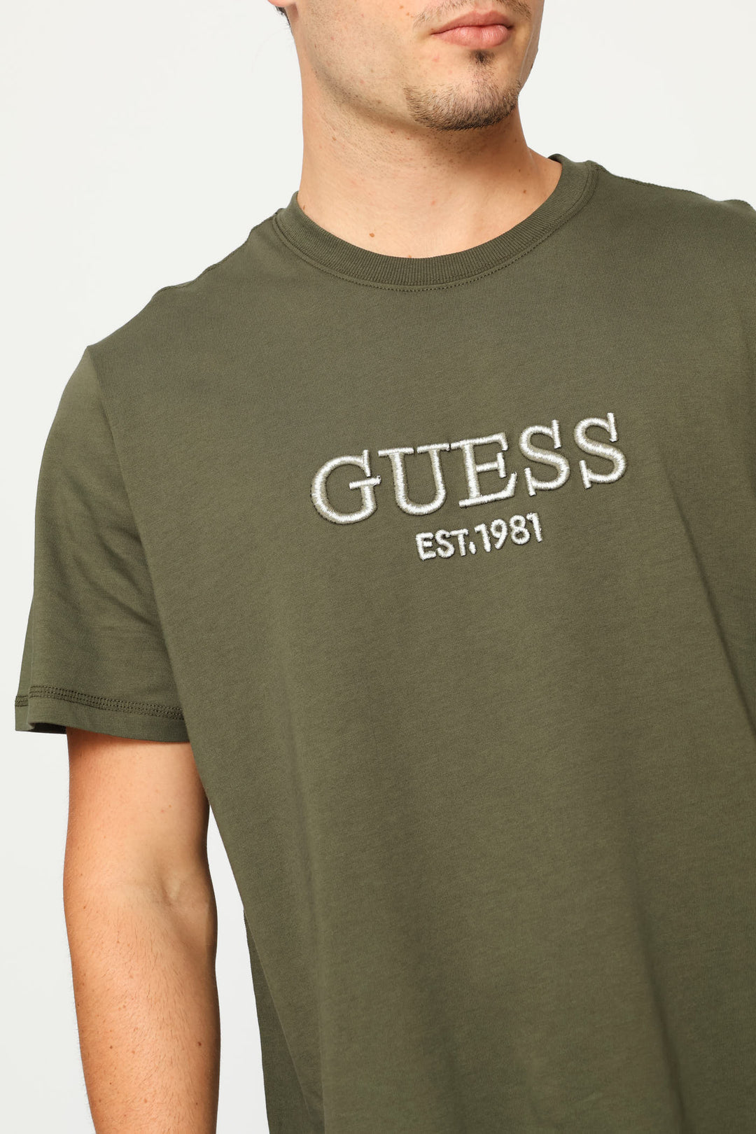 Embroidery Logo Tee - Olive