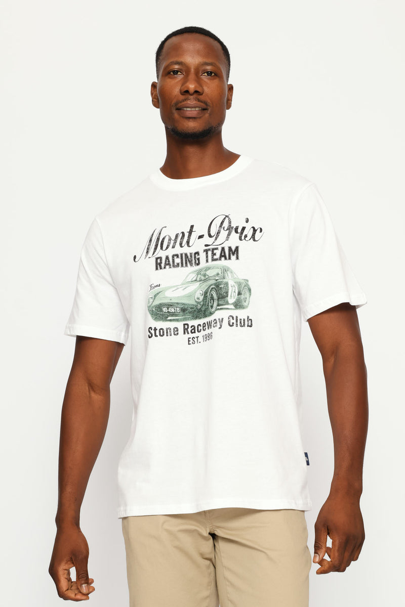 Mont Prix Racing Team Tee - White