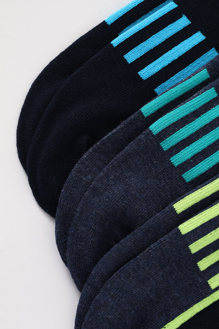 3 Pack Lowcut Socks - Blue
