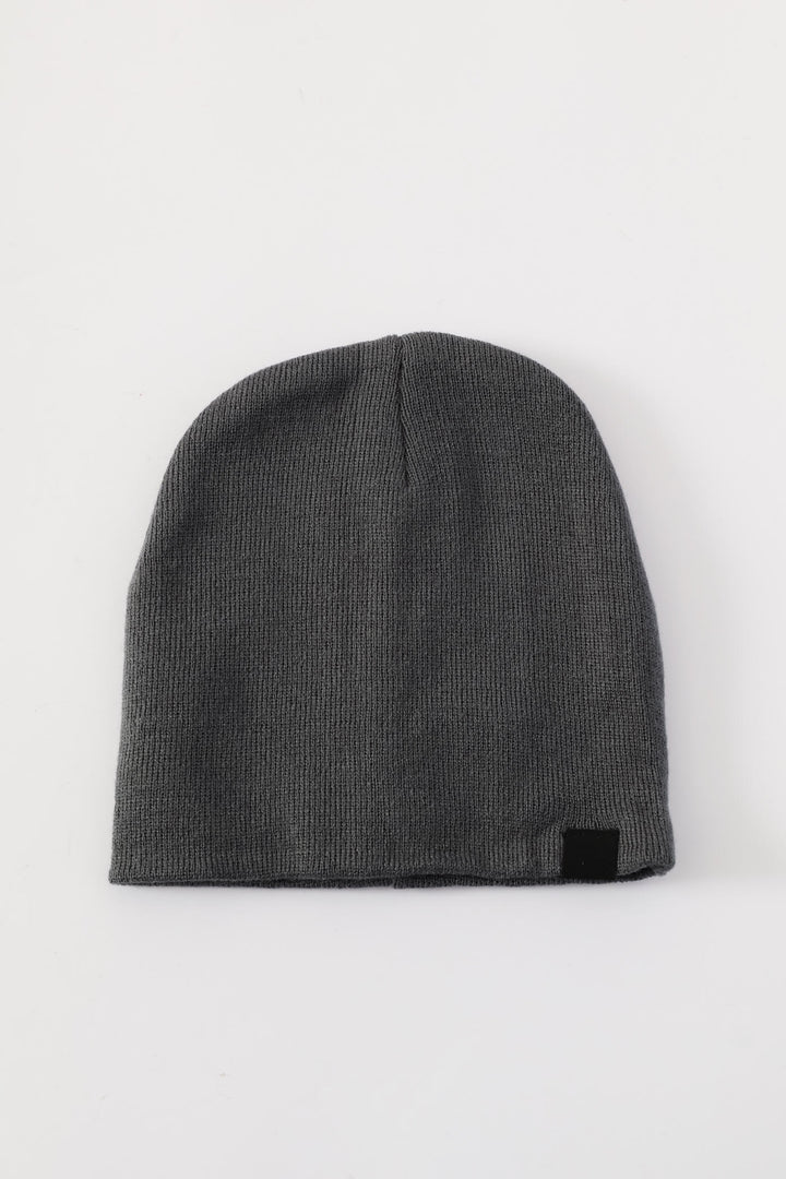 Micro Knit Beanie - Charcoal