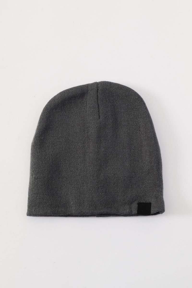 Micro Knit Beanie - Charcoal