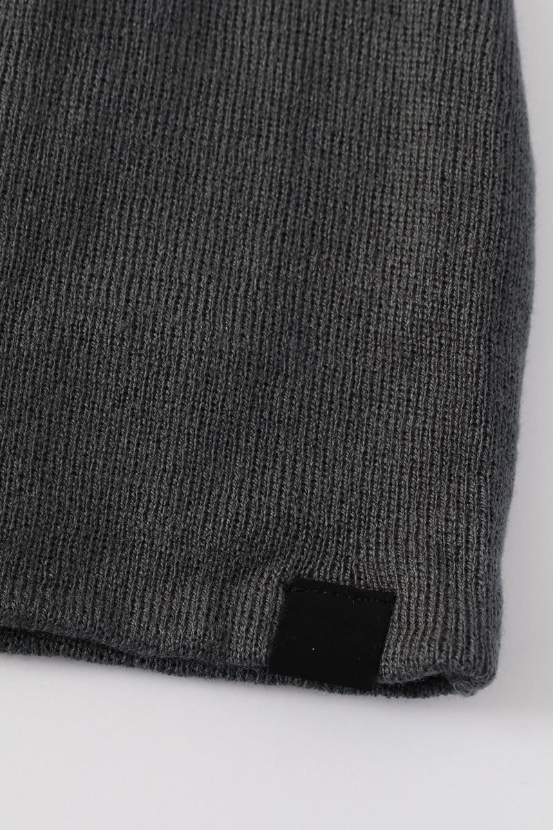 Micro Knit Beanie - Charcoal