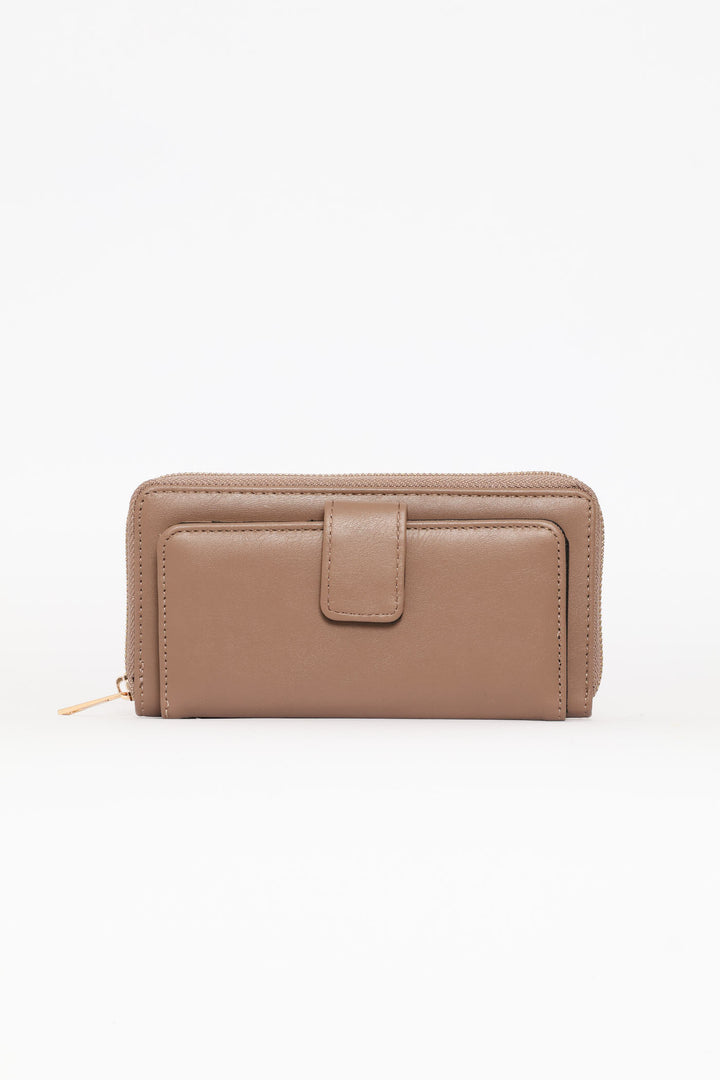 Flap Zip Around Purse