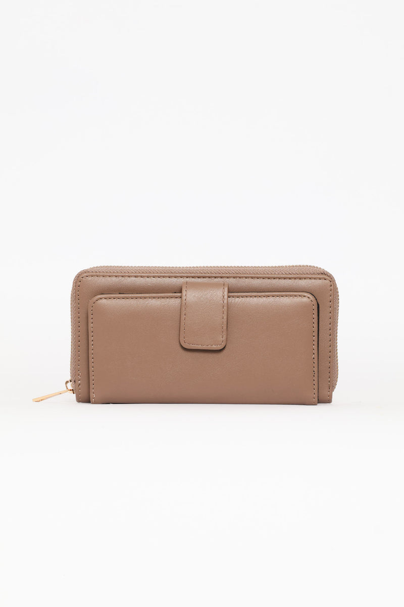 Flap Zip Around Purse