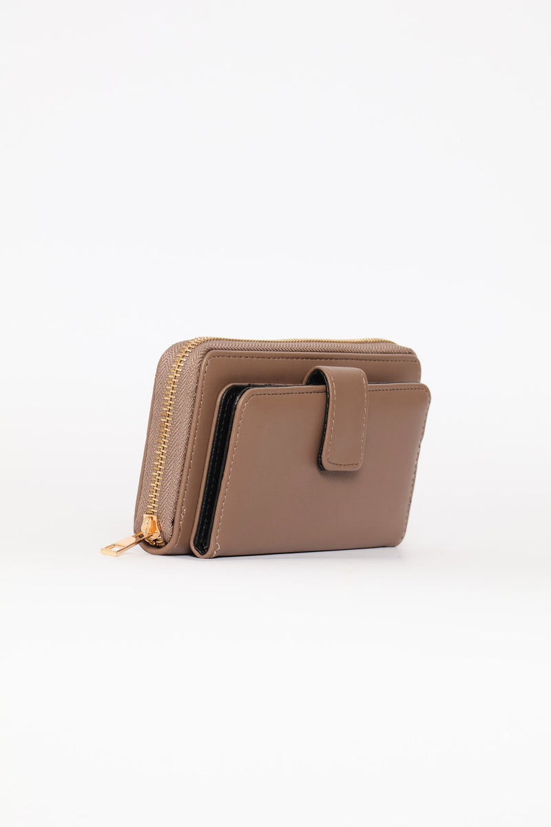 Flap Zip Around Purse