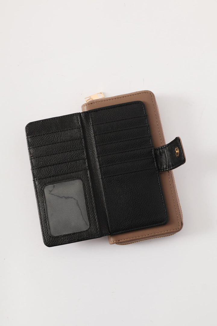 Flap Zip Around Purse