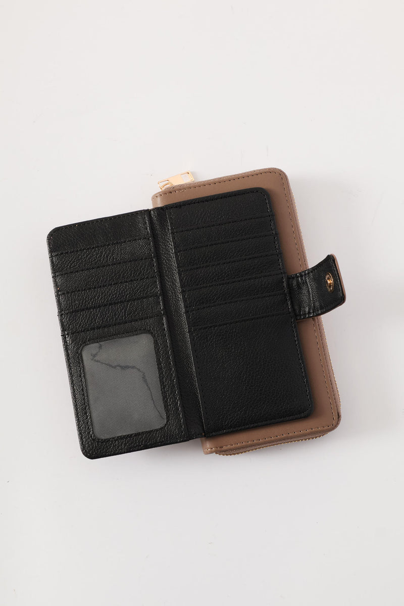 Flap Zip Around Purse