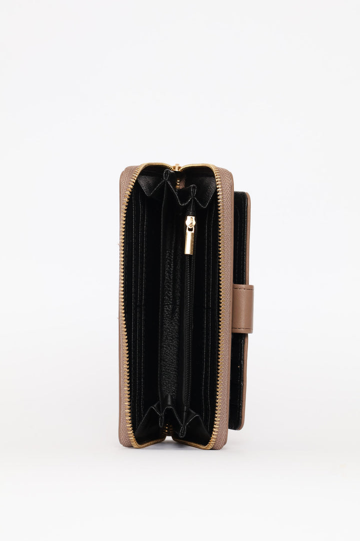 Flap Zip Around Purse