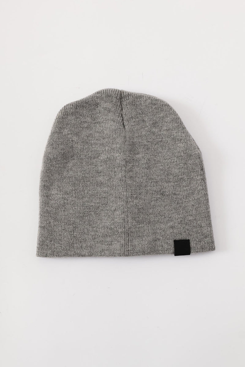 Micro Knit Beanie - Grey Melange