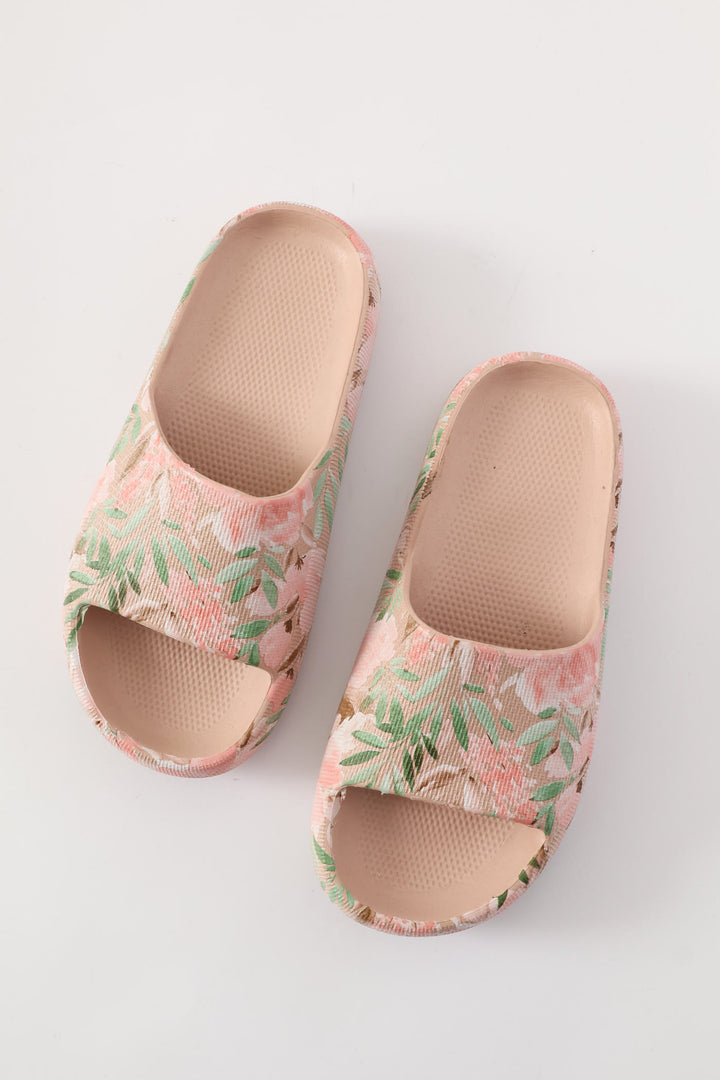Printed Eva Mule Sandal - Blush