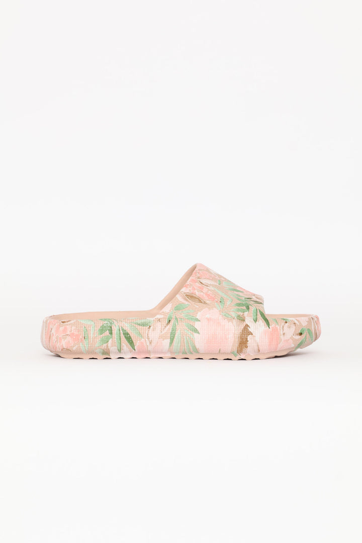 Printed Eva Mule Sandal - Blush